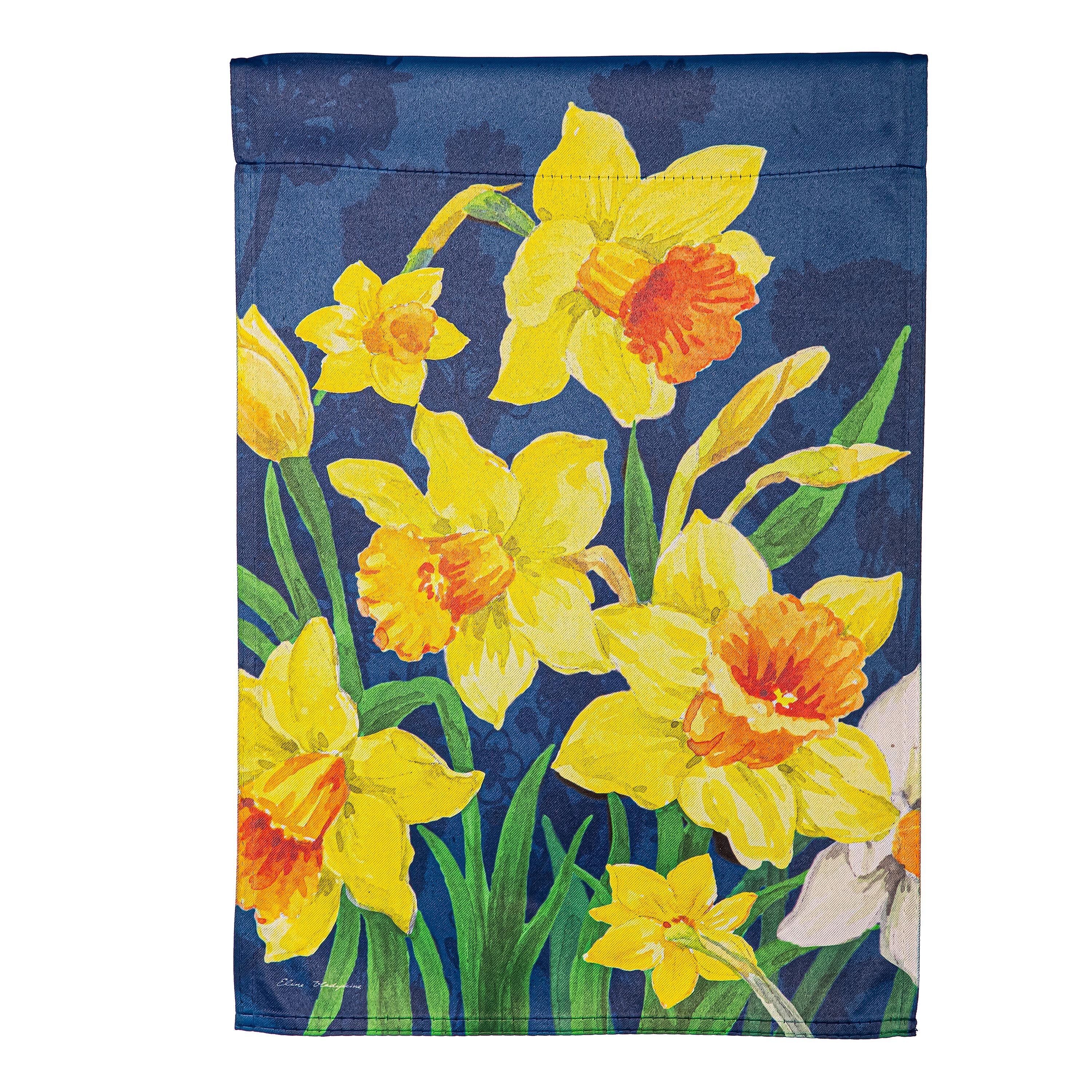 Daffodils Garden Suede Garden Flag - Sports Gifts, Sports Memorabilia, Sports Collectibles, Fan Shop