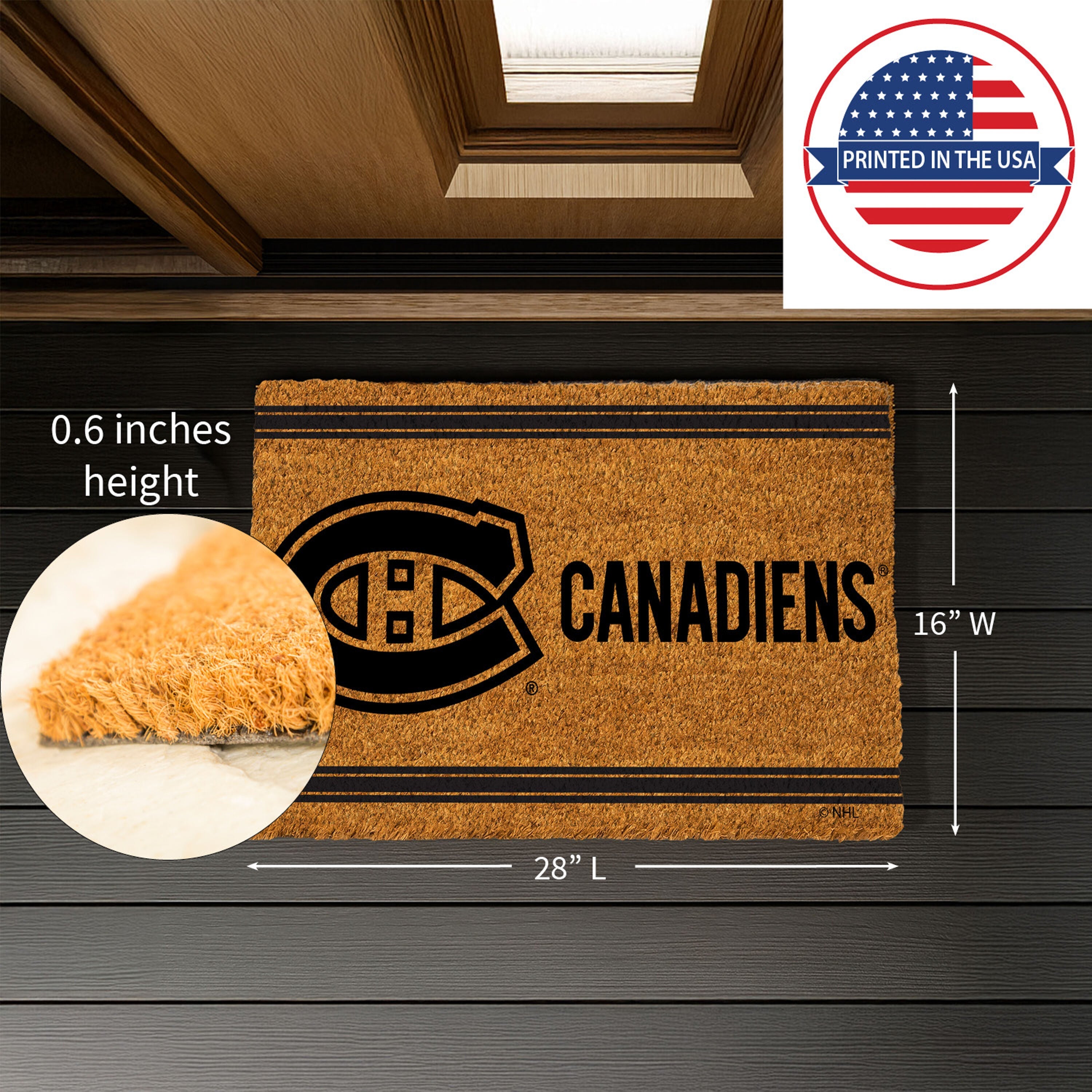 Montreal Canadiens, Coir Mat 1C - Sports Gifts, Sports Memorabilia, Sports Collectibles, Fan Shop