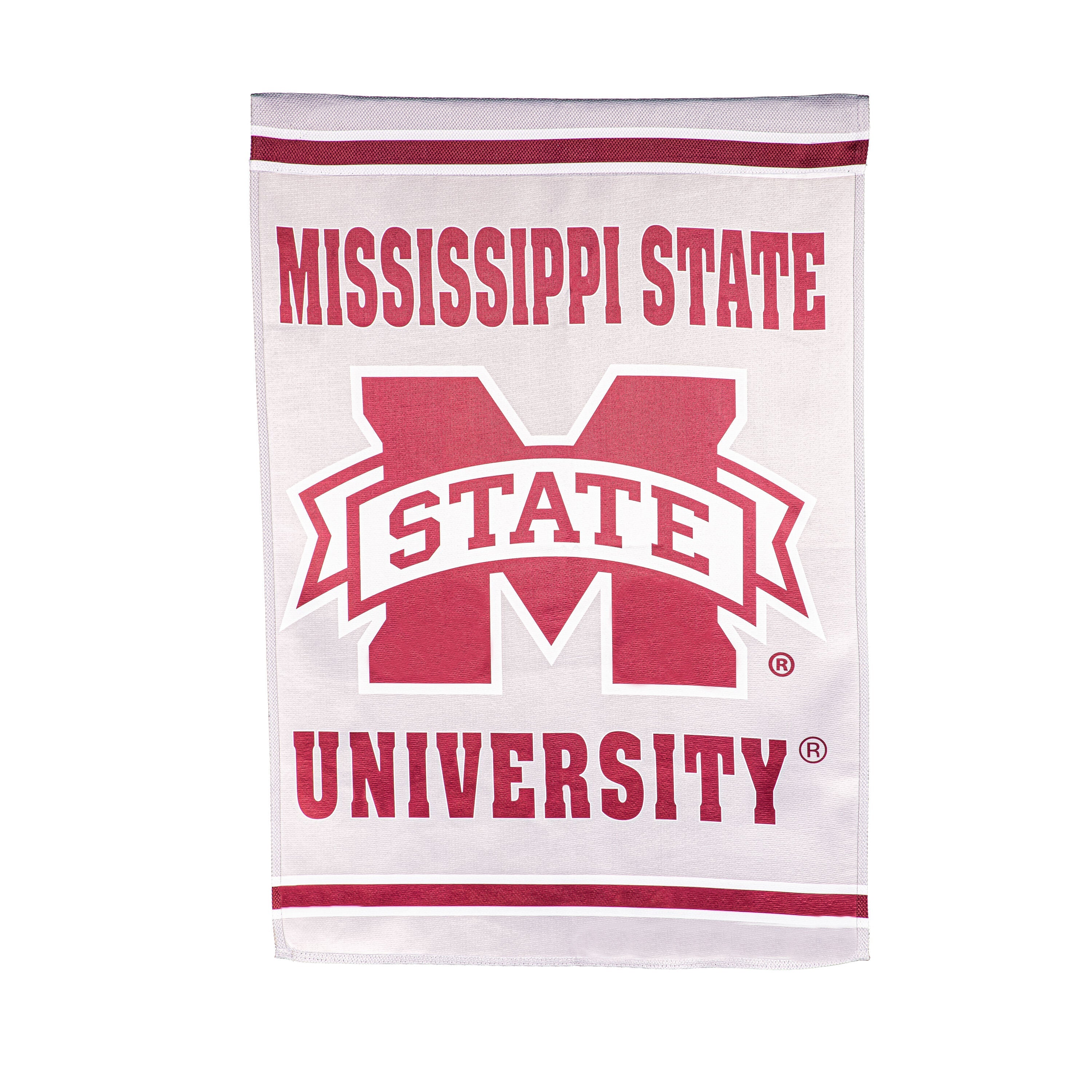 Embossed Suede Flag, House Size, Mississippi State University - Sports Gifts, Sports Memorabilia, Sports Collectibles, Fan Shop