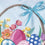 Easter Basket Applique Garden Flag