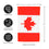 Canada Garden Applique Flag