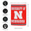 Embossed Suede Flag, GDN Size, University of Nebraska - Sports Gifts, Sports Memorabilia, Sports Collectibles, Fan Shop