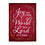 Joy to the World The Lord is Come Applique Garden Flag