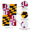 Maryland State Flag House Applique Flag