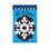 Patterned Snowflake Applique House Flag - Sports Gifts, Sports Memorabilia, Sports Collectibles, Fan Shop