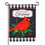 Merry Christmas Cardinal Applique Garden Flag