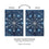 Blue Snowflake Applique Garden Flag