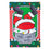 Santa's Coming Down the Chimney Applique Garden Flag