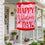 Happy Valentine's Day Hearts Applique House Flag
