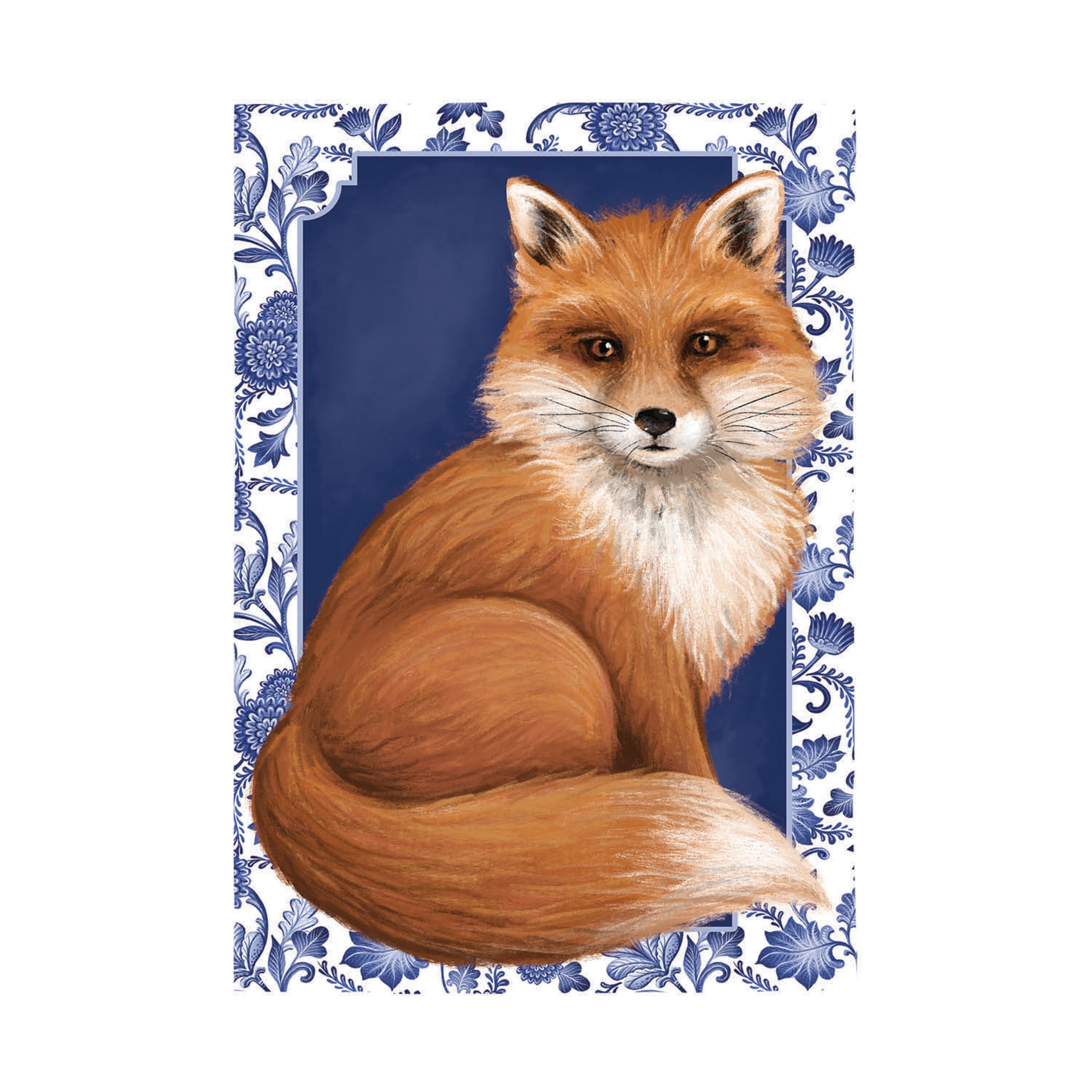 Orange Fox Applique Garden Flag - Sports Gifts, Sports Memorabilia, Sports Collectibles, Fan Shop
