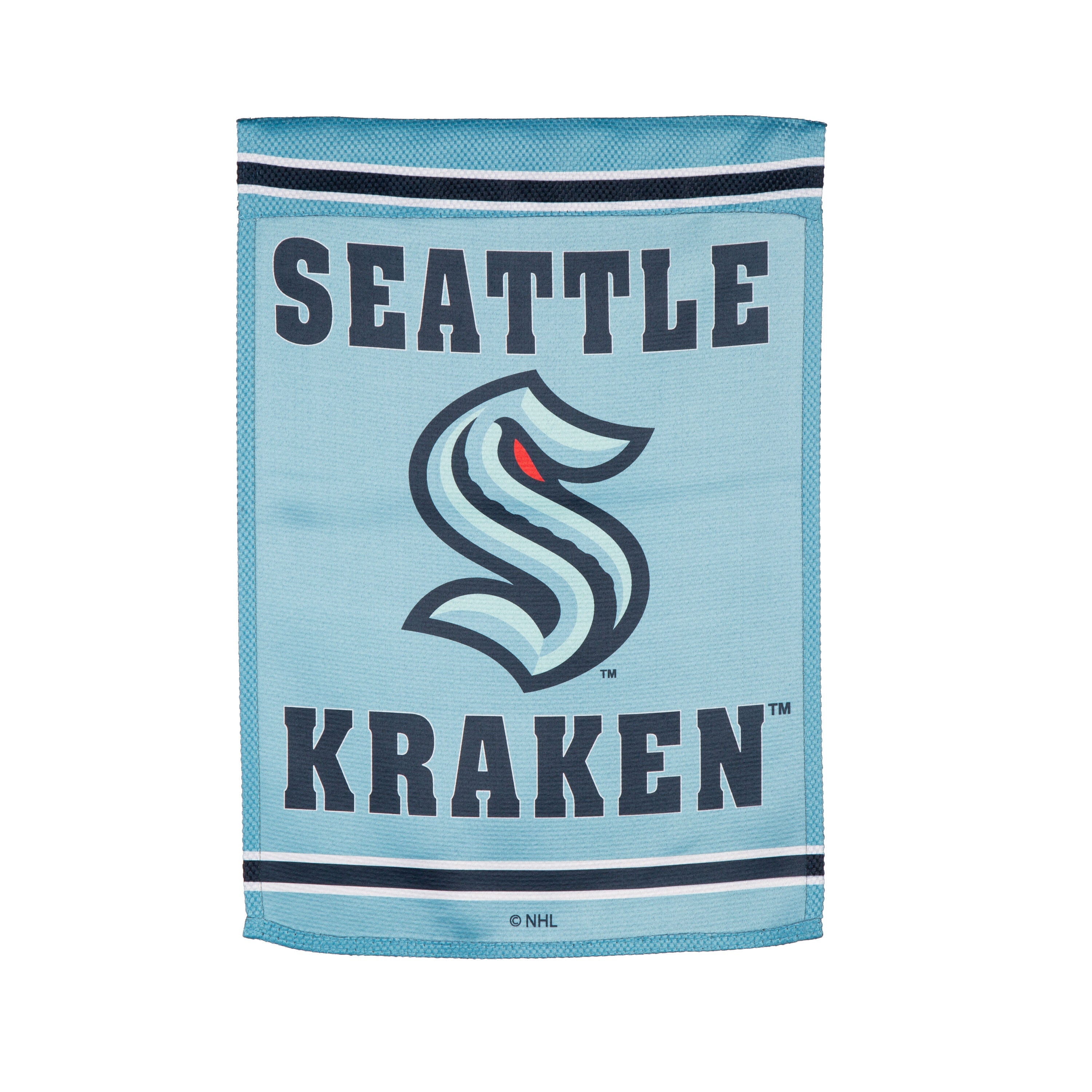 Embossed Suede Flag, GDN Size, Seattle Kraken - Sports Gifts, Sports Memorabilia, Sports Collectibles, Fan Shop