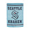 Embossed Suede Flag, GDN Size, Seattle Kraken - Sports Gifts, Sports Memorabilia, Sports Collectibles, Fan Shop