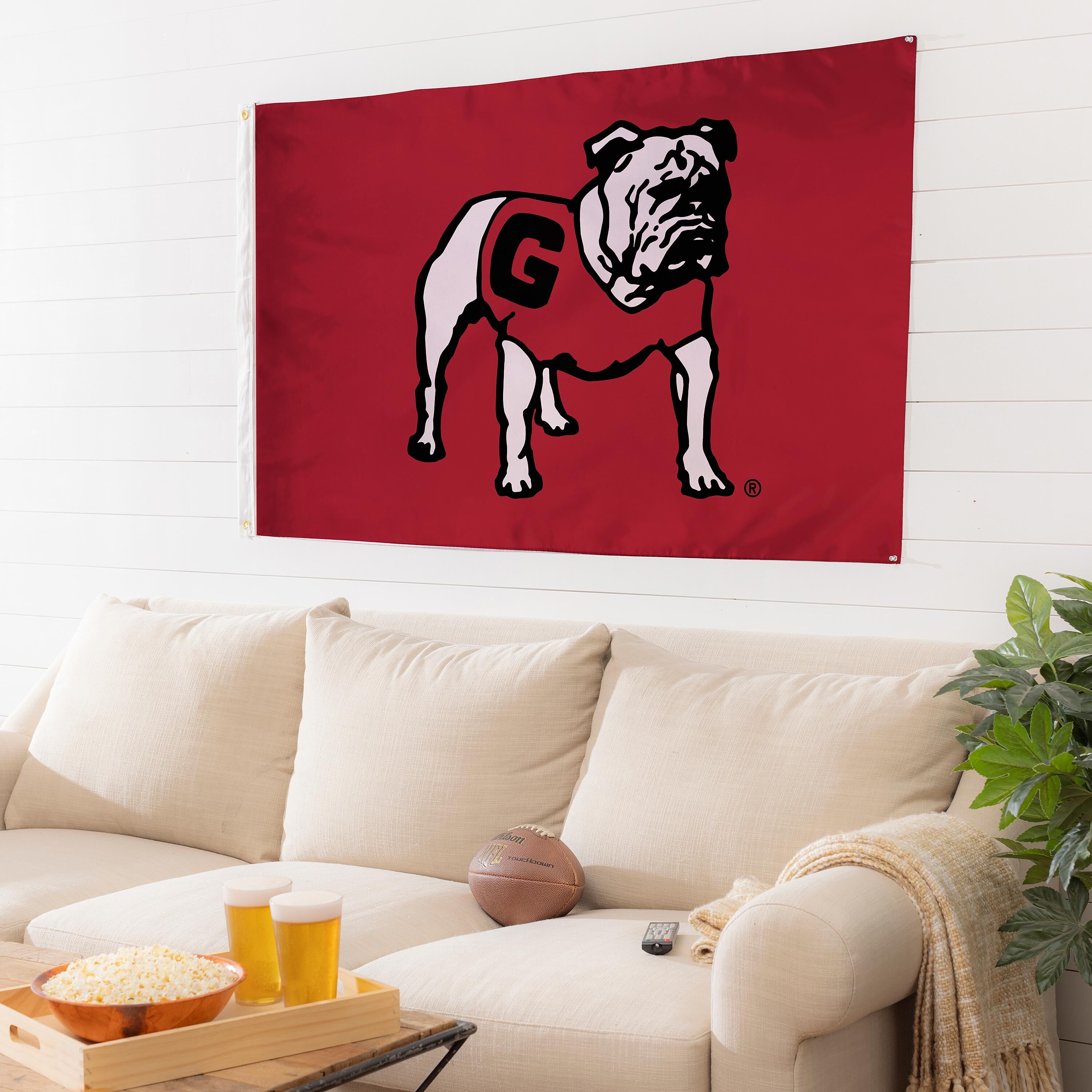 University of Georgia Single Sided Estate Flag with 2 Grommets, 3'x5'