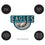 NFL Shaped Coir Door Mat, Eagles - Sports Gifts, Sports Memorabilia, Sports Collectibles, Fan Shop
