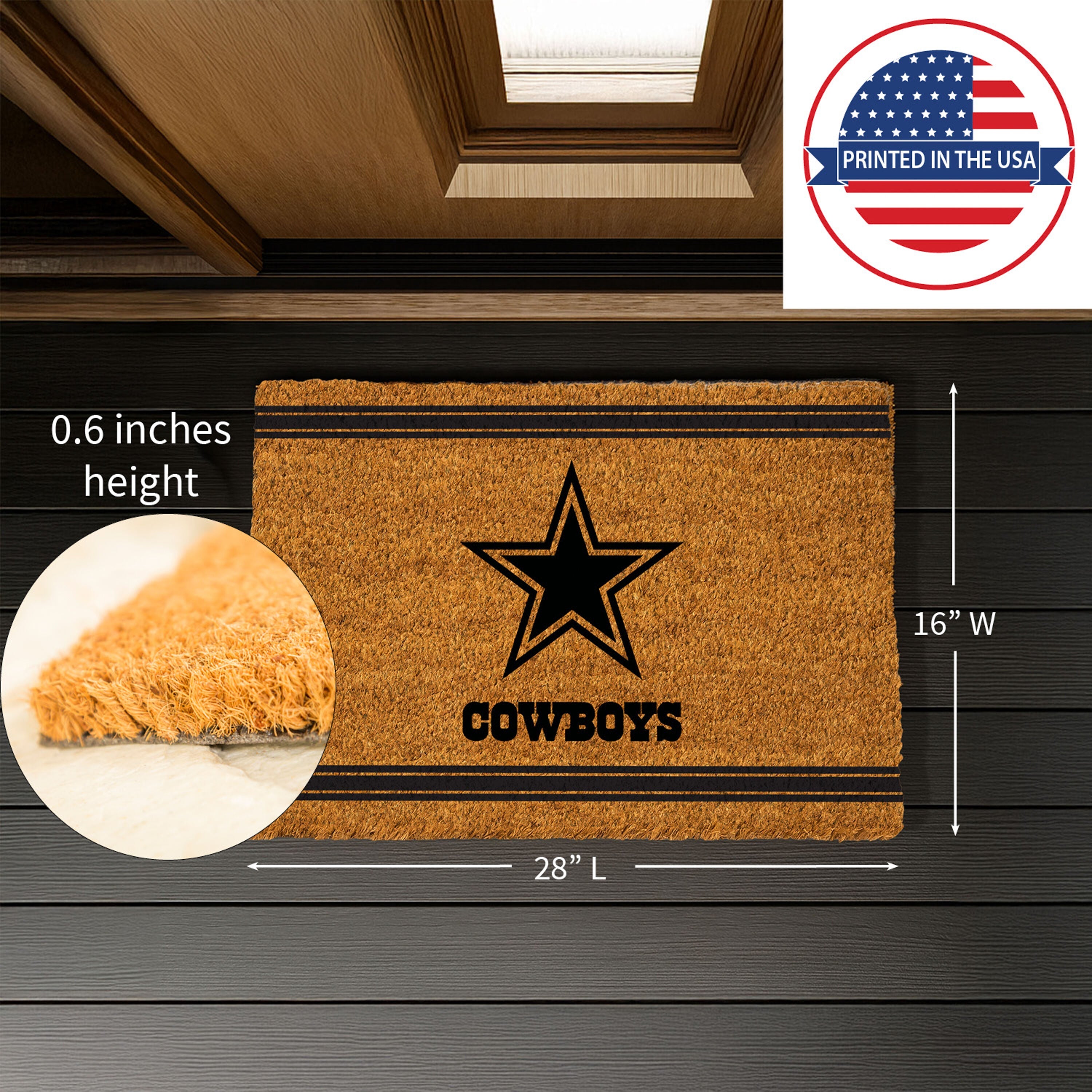 Dallas Cowboys, Coir Mat 1C - Sports Gifts, Sports Memorabilia, Sports Collectibles, Fan Shop