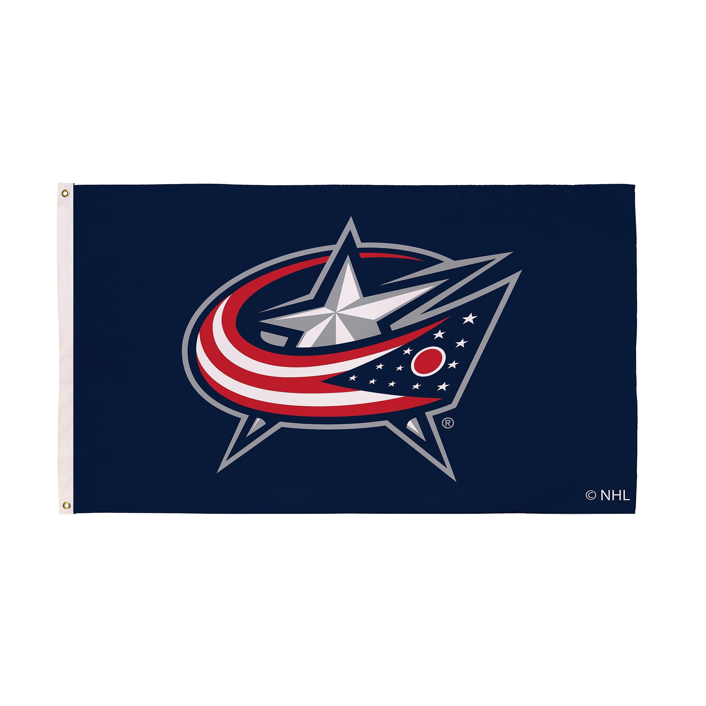 3'x5' Single Sided Flag w/ 2 Grommets, Columbus Blue Jackets