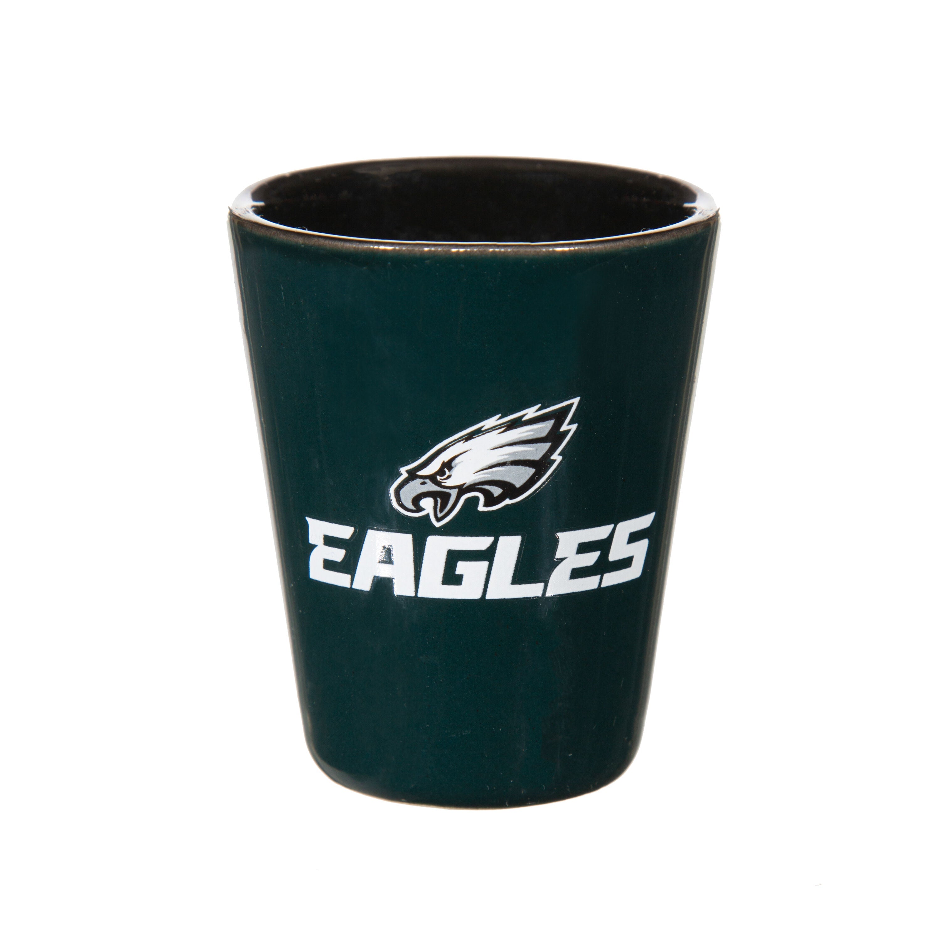 Philadelphia Eagles 4-Piece Ceramic and Glass 2oz. Shot Glass Set - Sports Gifts, Sports Memorabilia, Sports Collectibles, Fan Shop