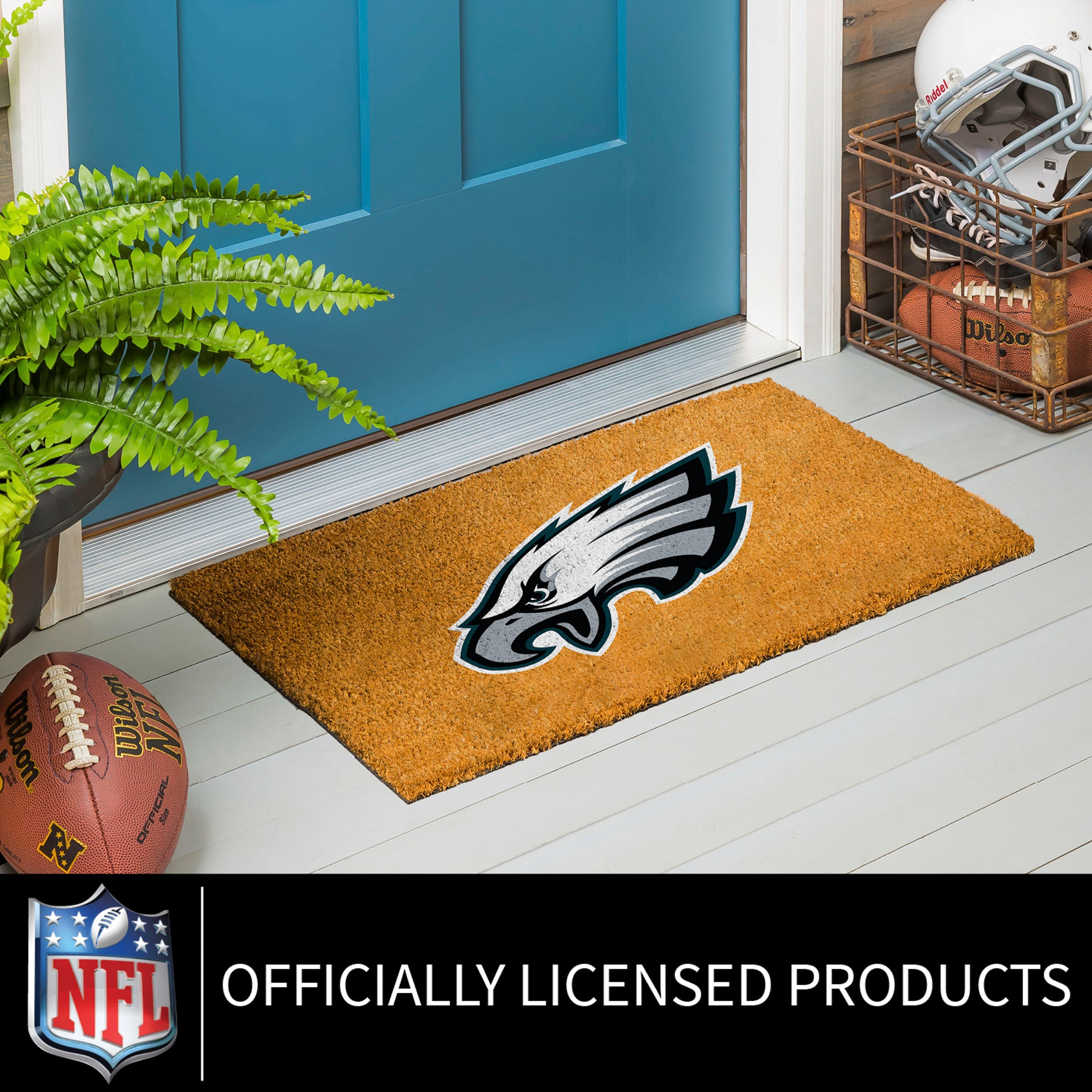 Coir Mat, 16"x28", Philadelphia Eagles - Sports Gifts, Sports Memorabilia, Sports Collectibles, Fan Shop