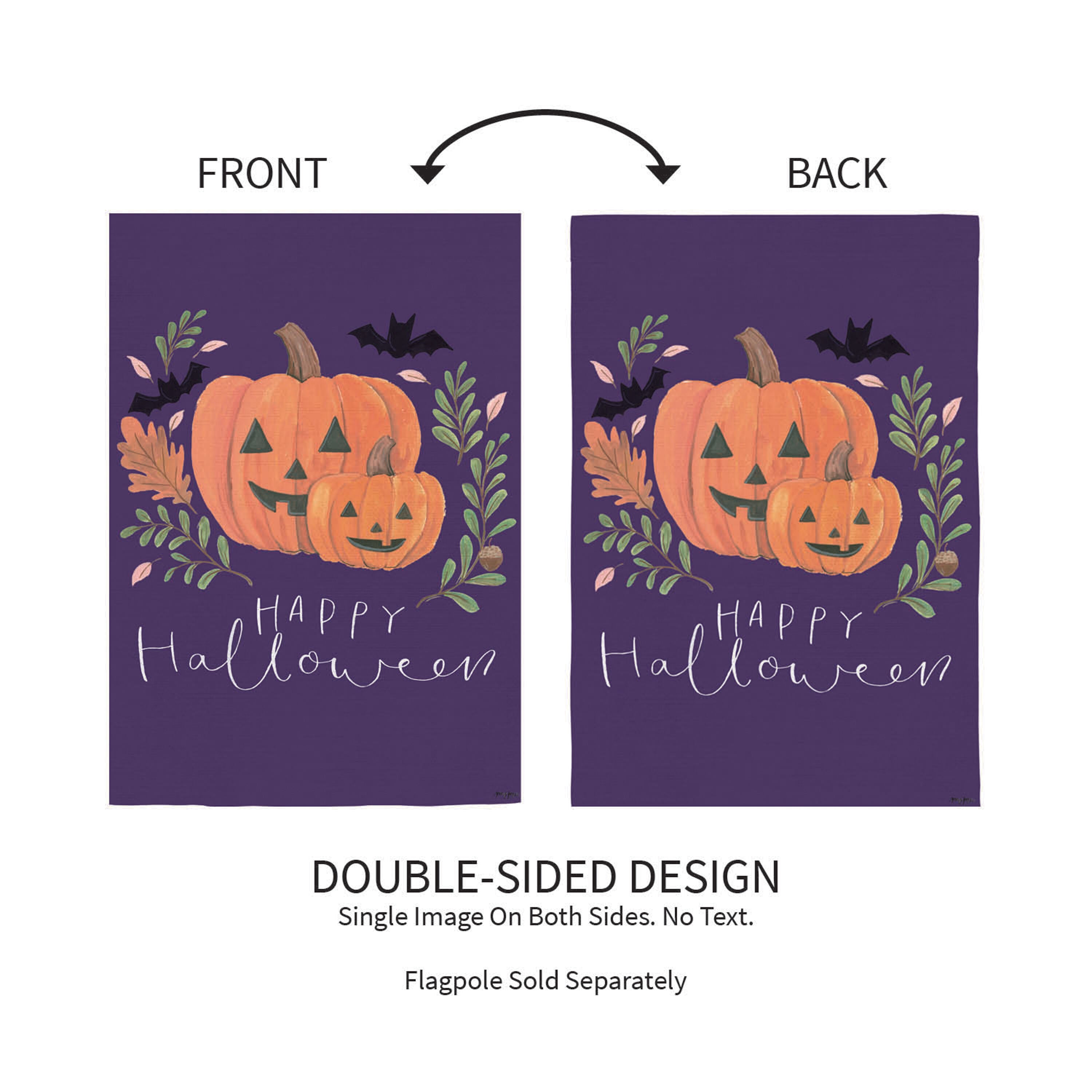 Spooky Season Suede Garden Flag - Sports Gifts, Sports Memorabilia, Sports Collectibles, Fan Shop
