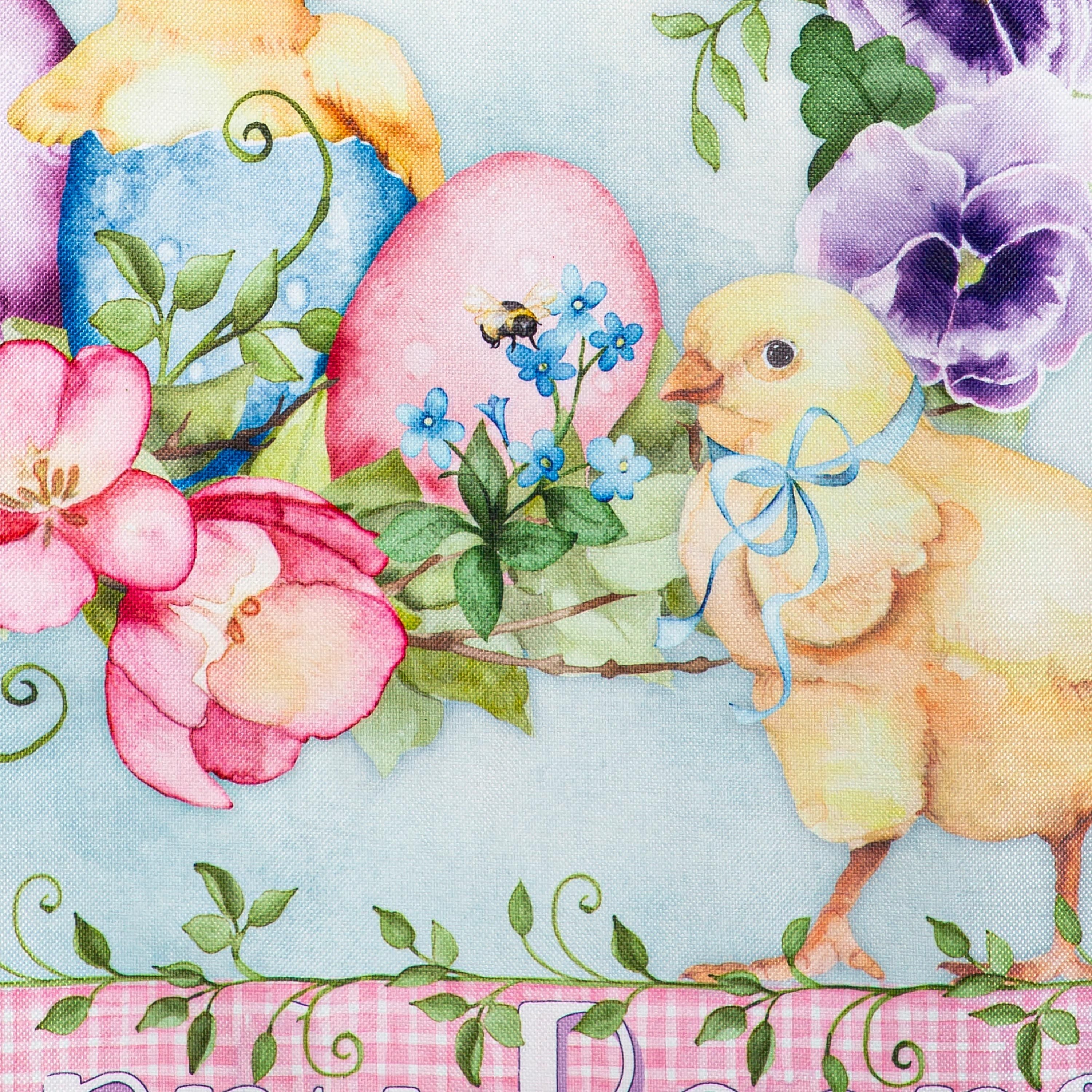 Spring Has Hatched Burlap House Flag - Sports Gifts, Sports Memorabilia, Sports Collectibles, Fan Shop