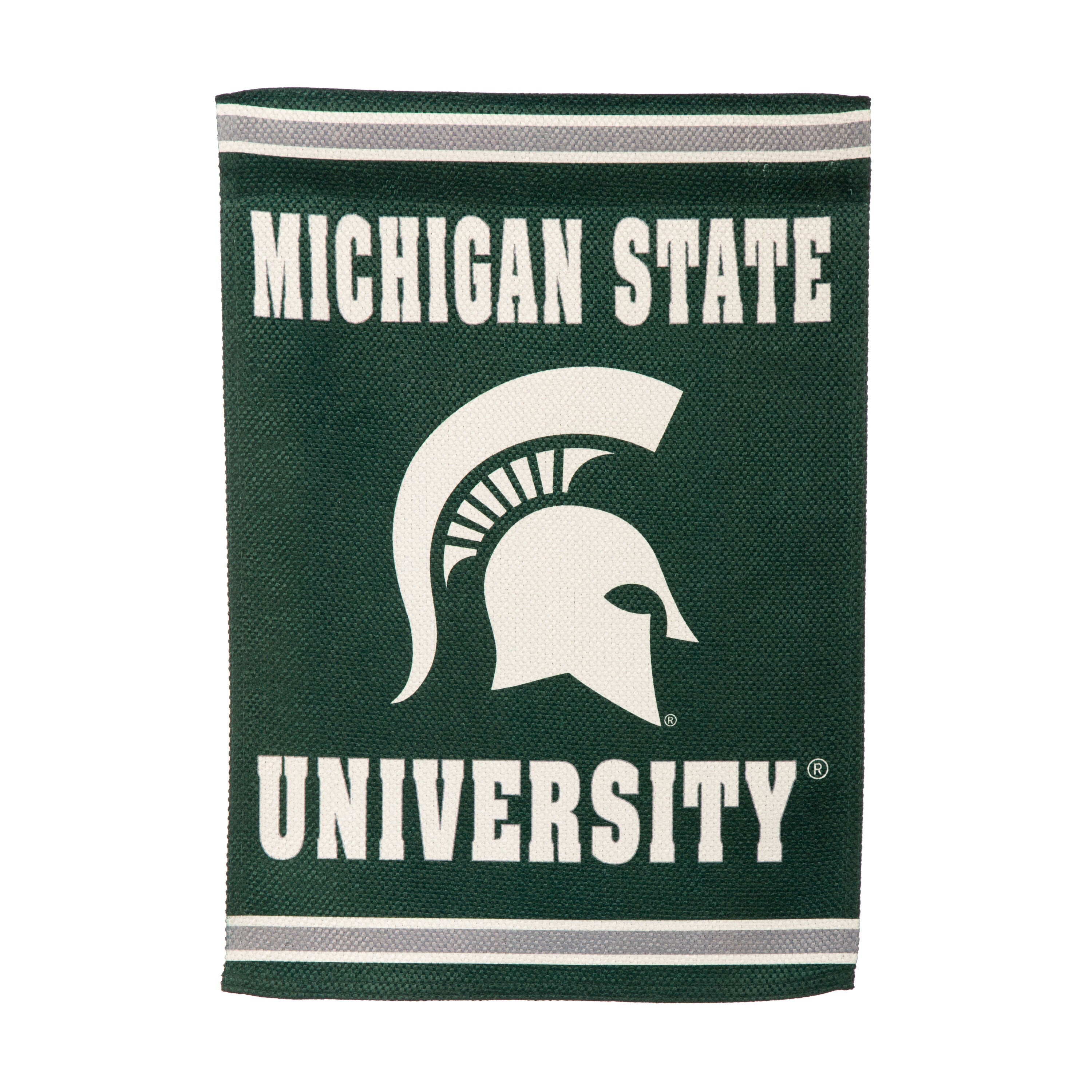 Embossed Suede Flag, GDN Size, Michigan State University - Sports Gifts, Sports Memorabilia, Sports Collectibles, Fan Shop