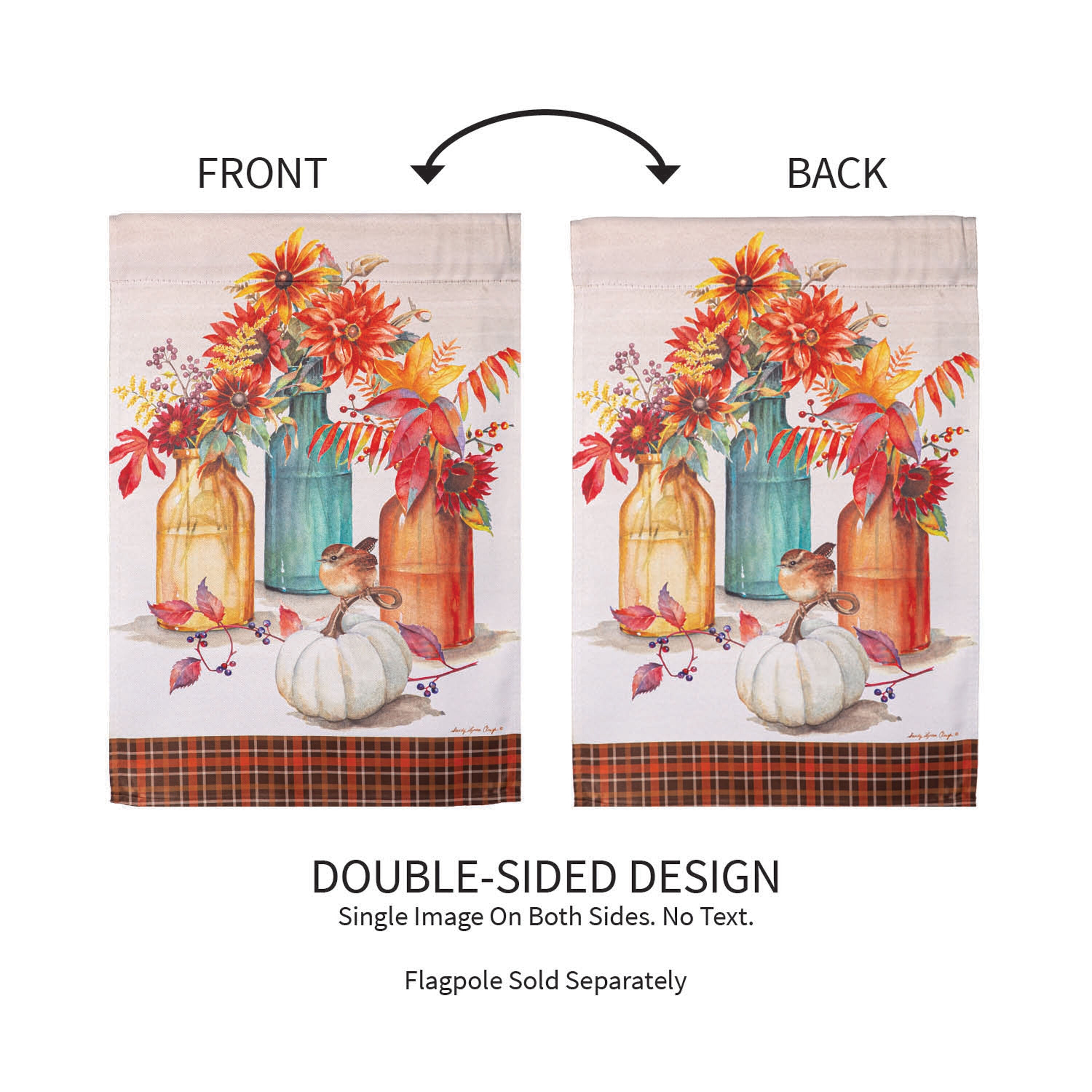 Collecting Autumn Suede Garden Flag - Sports Gifts, Sports Memorabilia, Sports Collectibles, Fan Shop