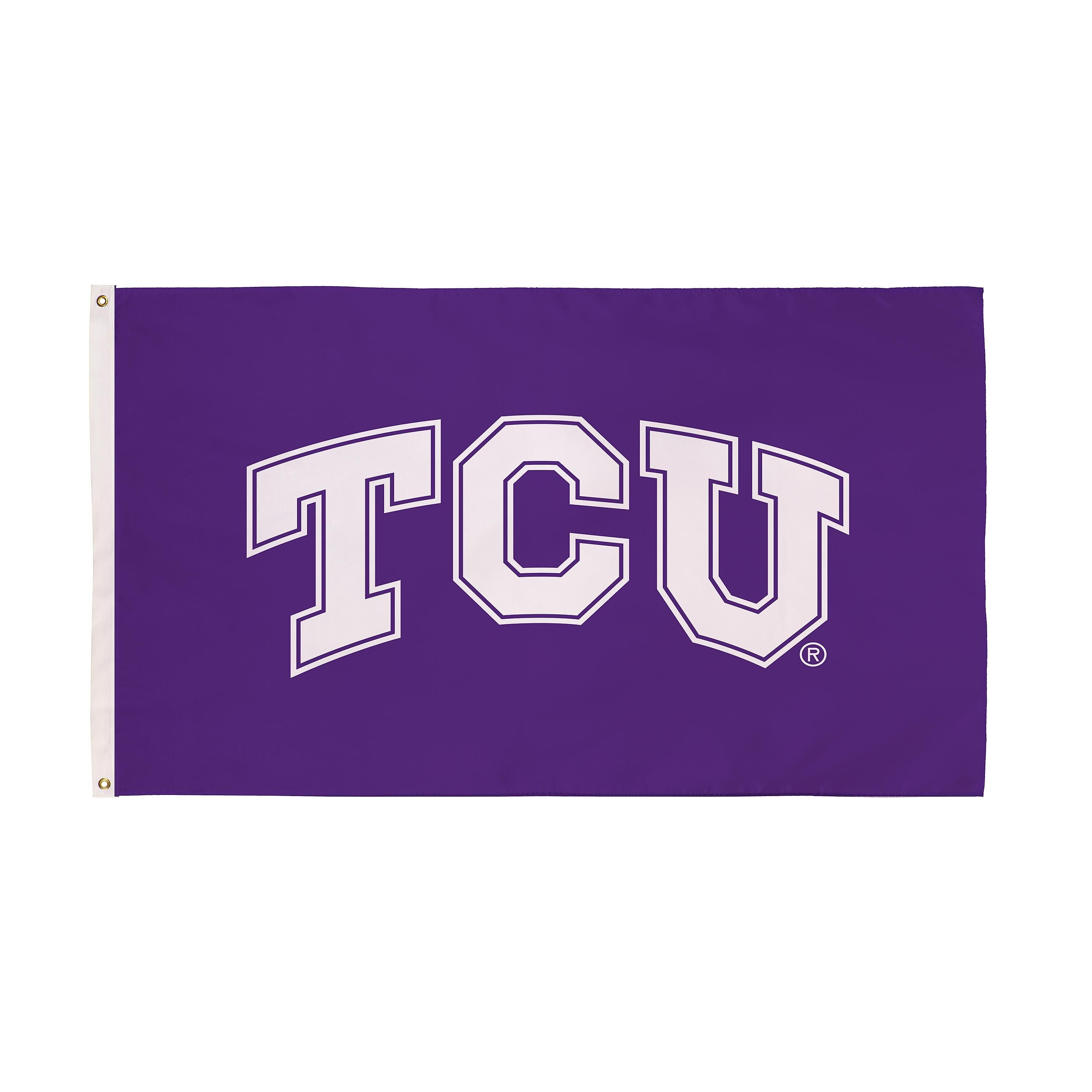 3'x5' Single Sided Flag w/ 2 Grommets, Texas Christian University