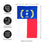 North Carolina State Flag House Applique Flag