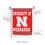 Embossed Suede Flag, GDN Size, University of Nebraska - Sports Gifts, Sports Memorabilia, Sports Collectibles, Fan Shop
