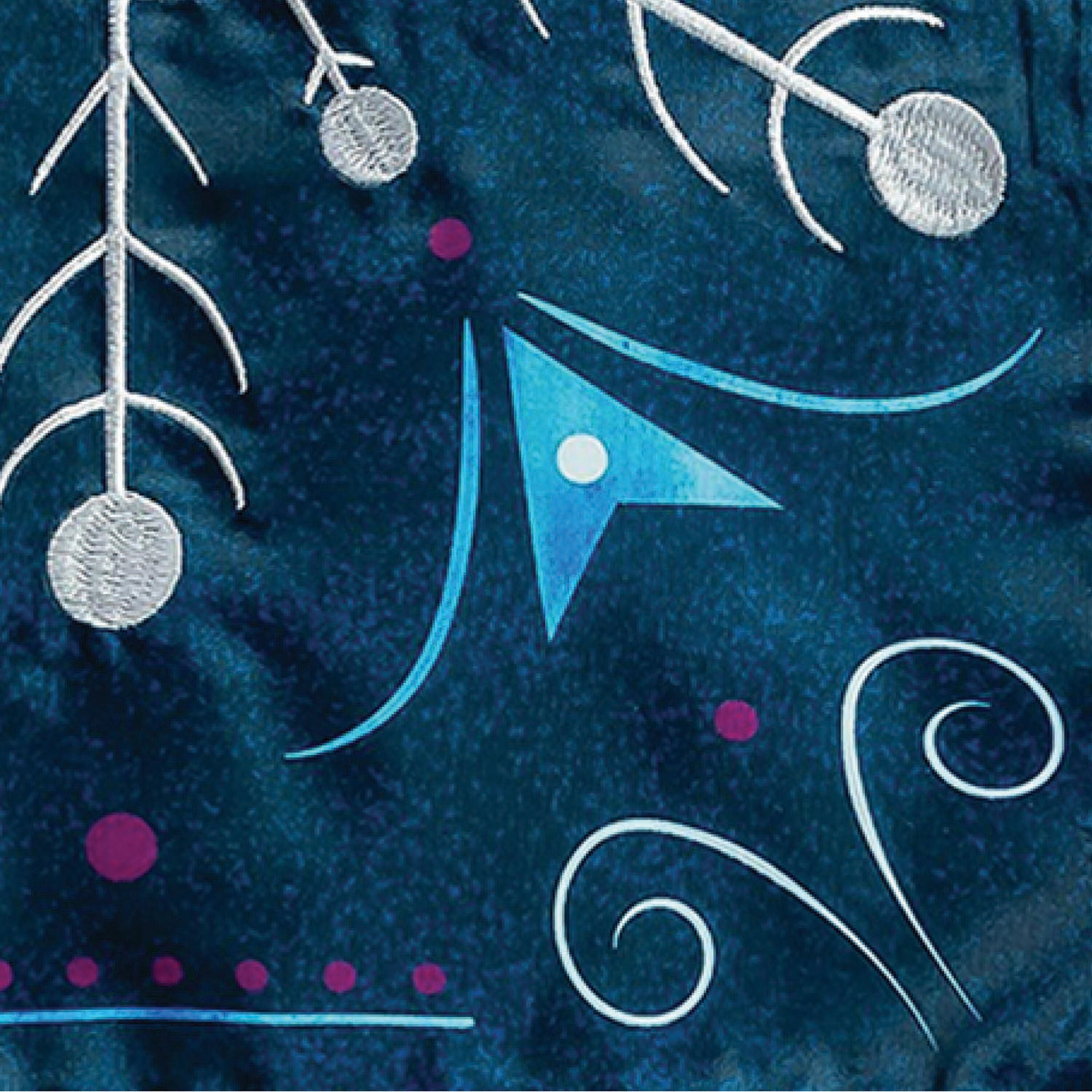 Blue Snowflake Applique Garden Flag - Sports Gifts, Sports Memorabilia, Sports Collectibles, Fan Shop