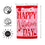 Happy Valentine's Day Hearts Applique Garden Flag