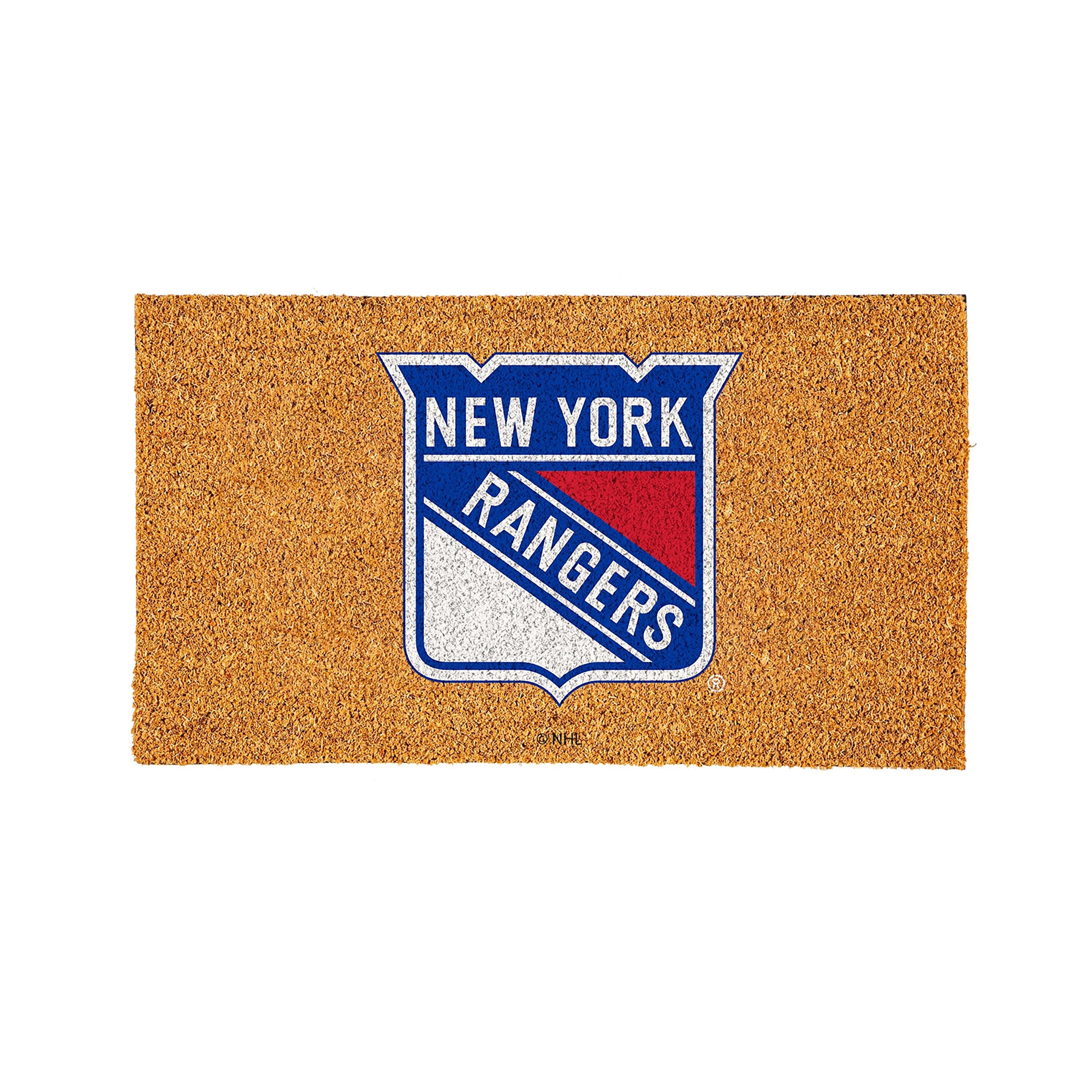 Coir Mat, 16"x28", New York Rangers - Sports Gifts, Sports Memorabilia, Sports Collectibles, Fan Shop