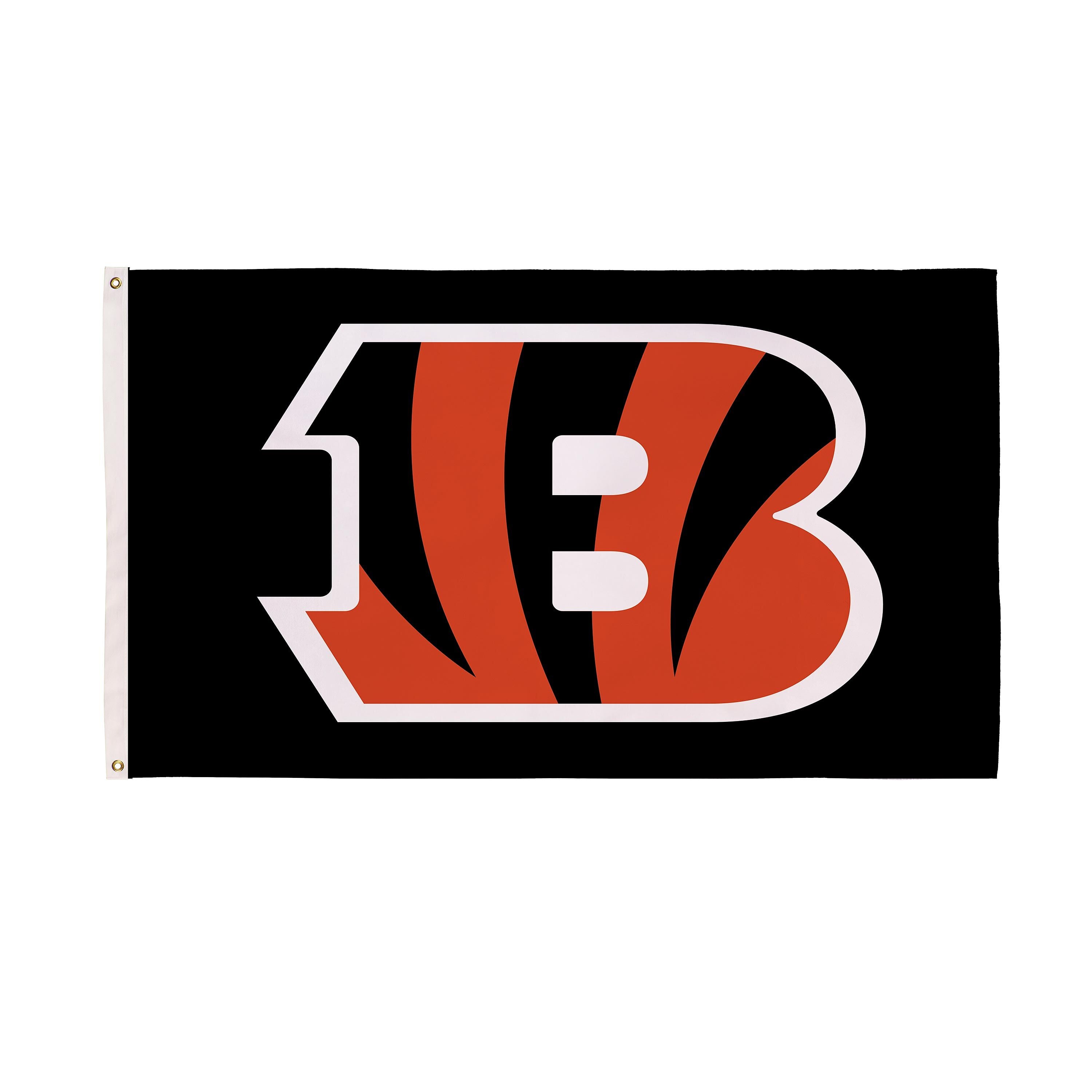 3'x5' Single Sided Flag w/ 2 Grommets, Cincinnati Bengals - Sports Gifts, Sports Memorabilia, Sports Collectibles, Fan Shop