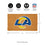 Coir Mat, 16"x28", Los Angeles Rams - Sports Gifts, Sports Memorabilia, Sports Collectibles, Fan Shop