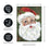 Merry Santa Applique Garden Flag