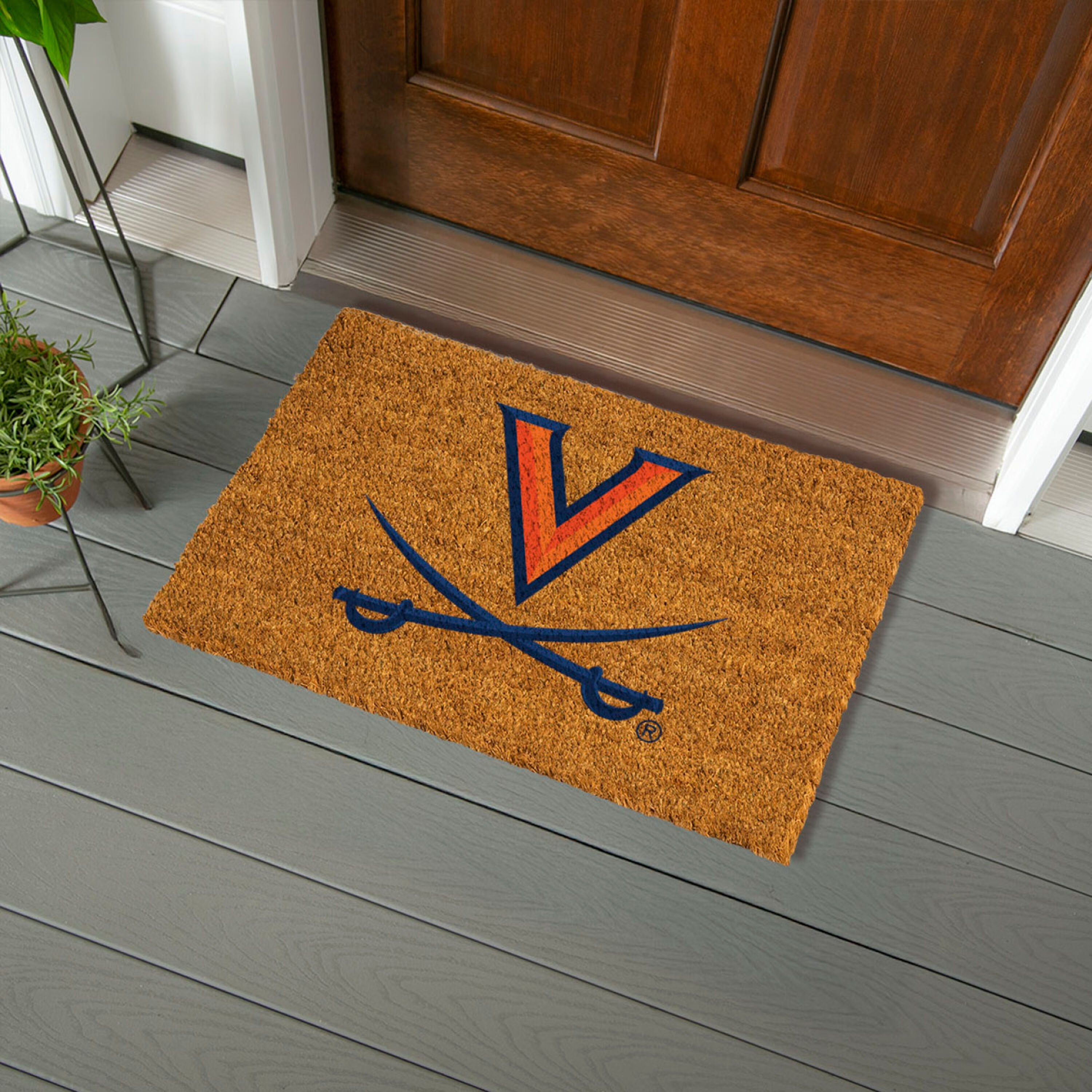 Coir Mat, 16"x28", University of Virginia