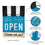 We Are Open Garden Applique Flag