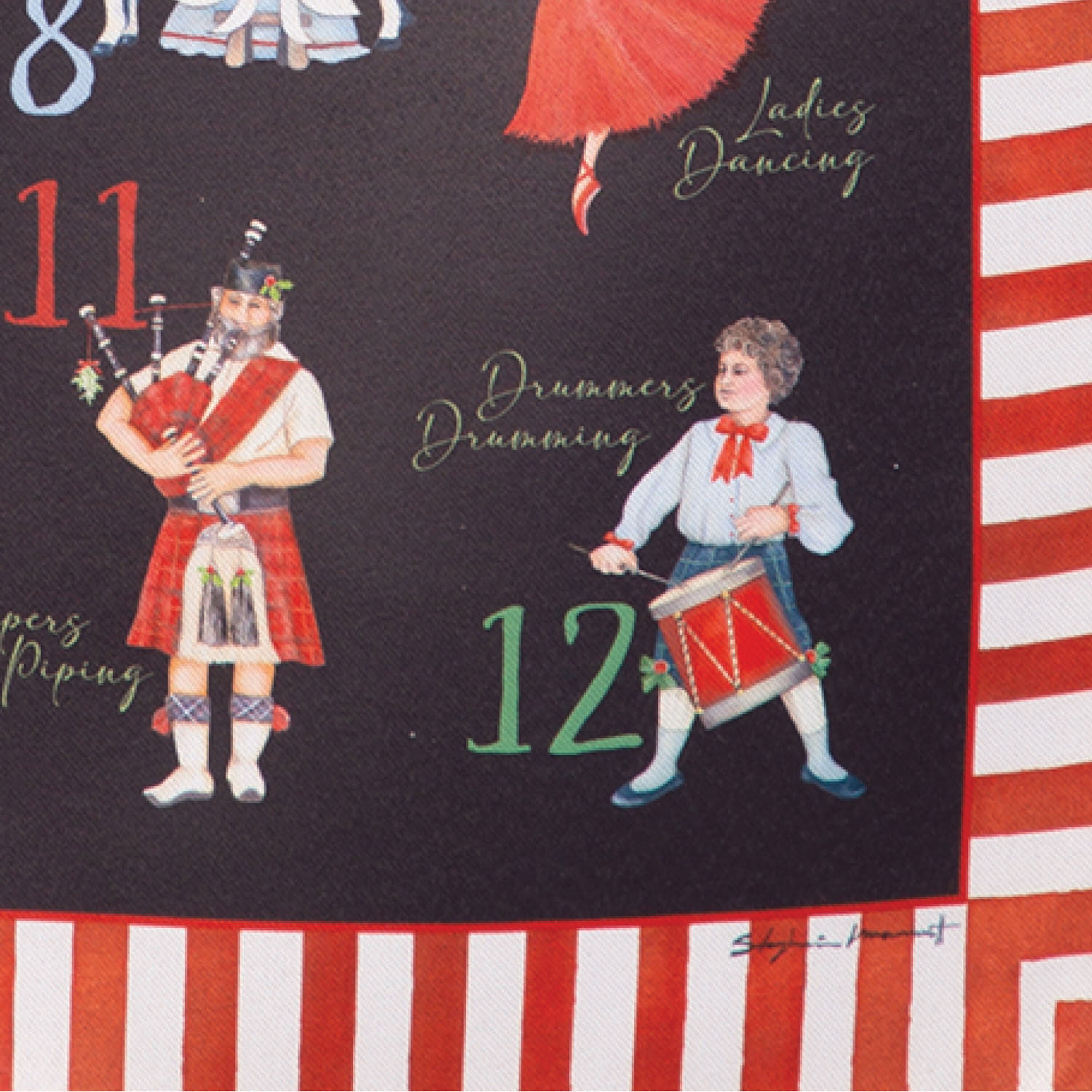 Holiday Count Down Suede Garden Flag - Sports Gifts, Sports Memorabilia, Sports Collectibles, Fan Shop