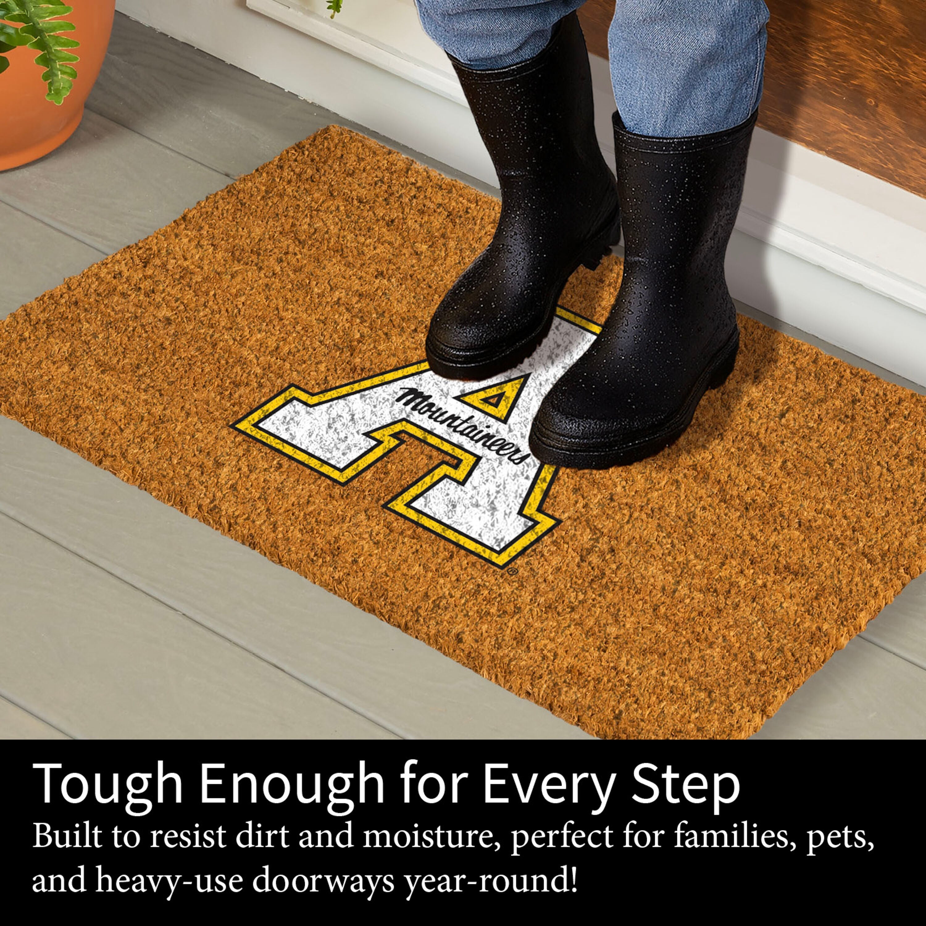Coir Mat, 16"x28", Appalachian State University - Sports Gifts, Sports Memorabilia, Sports Collectibles, Fan Shop
