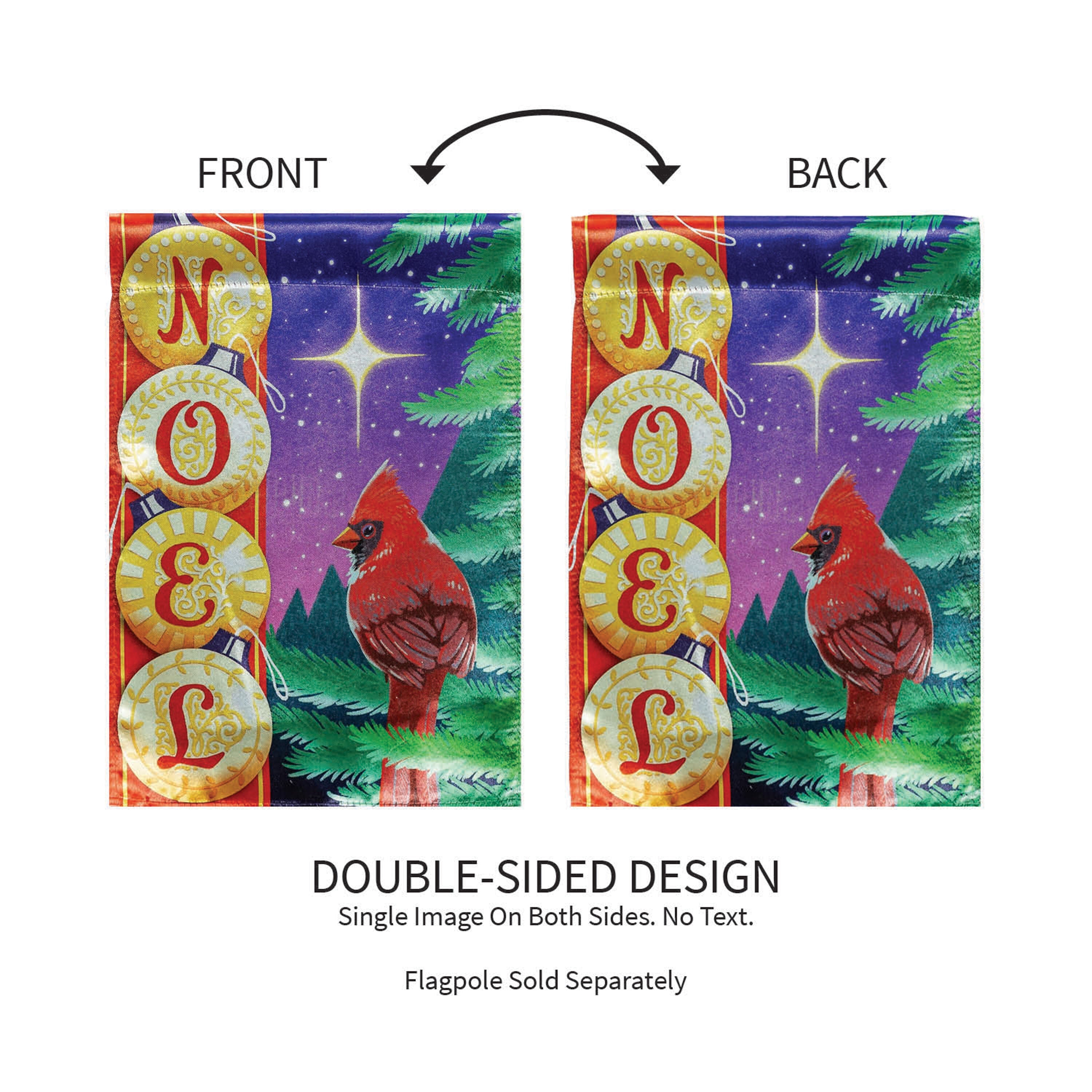 Noel Cardinal Lustre Garden Flag - Sports Gifts, Sports Memorabilia, Sports Collectibles, Fan Shop