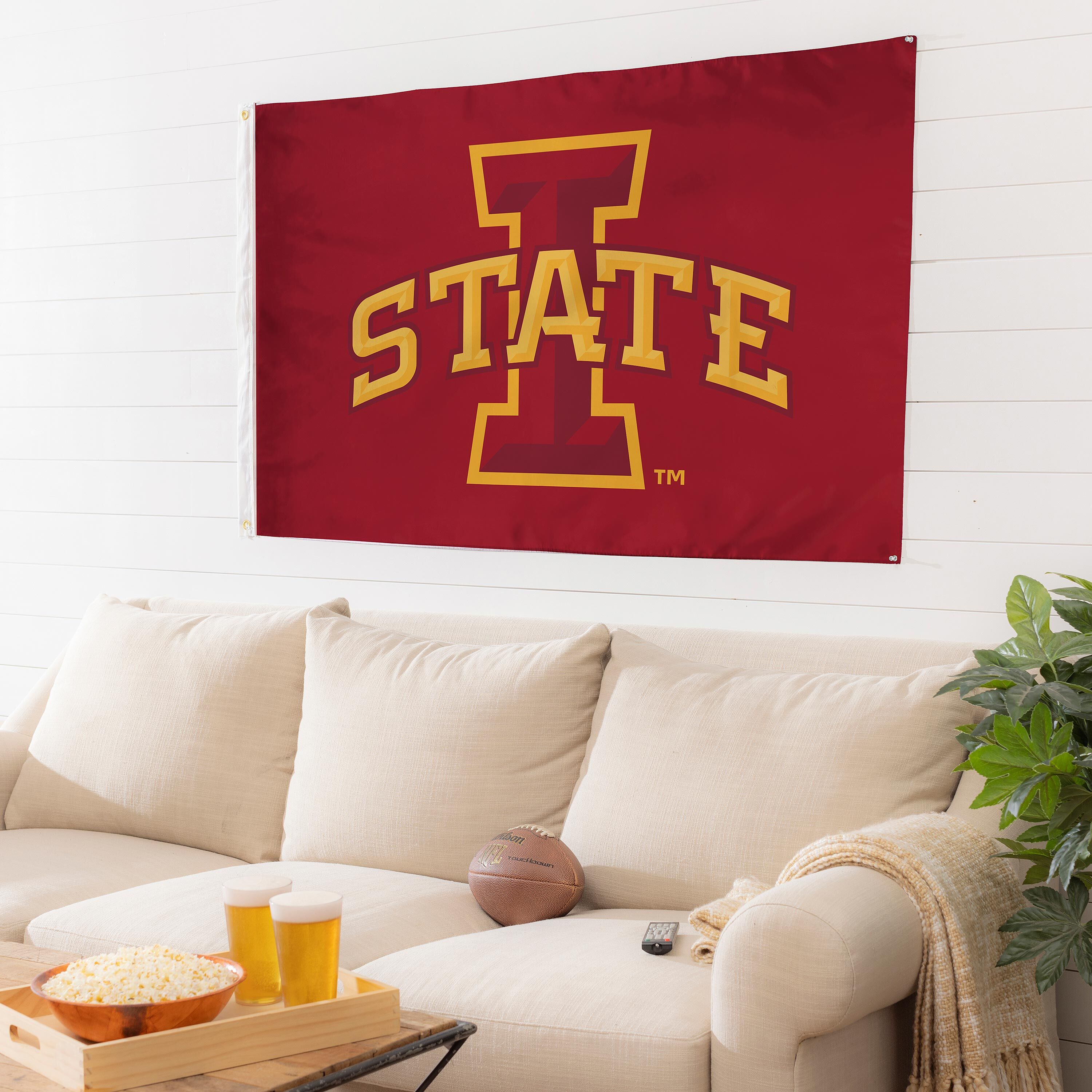 Iowa State University Single Sided Estate Flag with 2 Grommets, 3'x5'