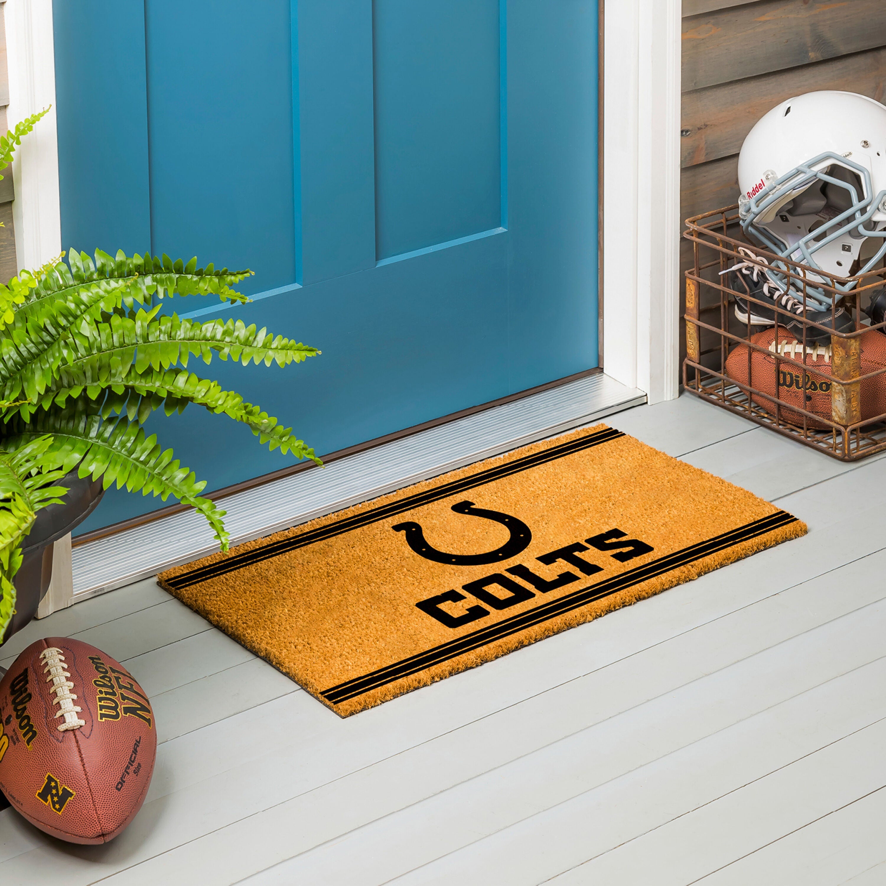 Indianapolis Colts, Coir Mat 1C - Sports Gifts, Sports Memorabilia, Sports Collectibles, Fan Shop