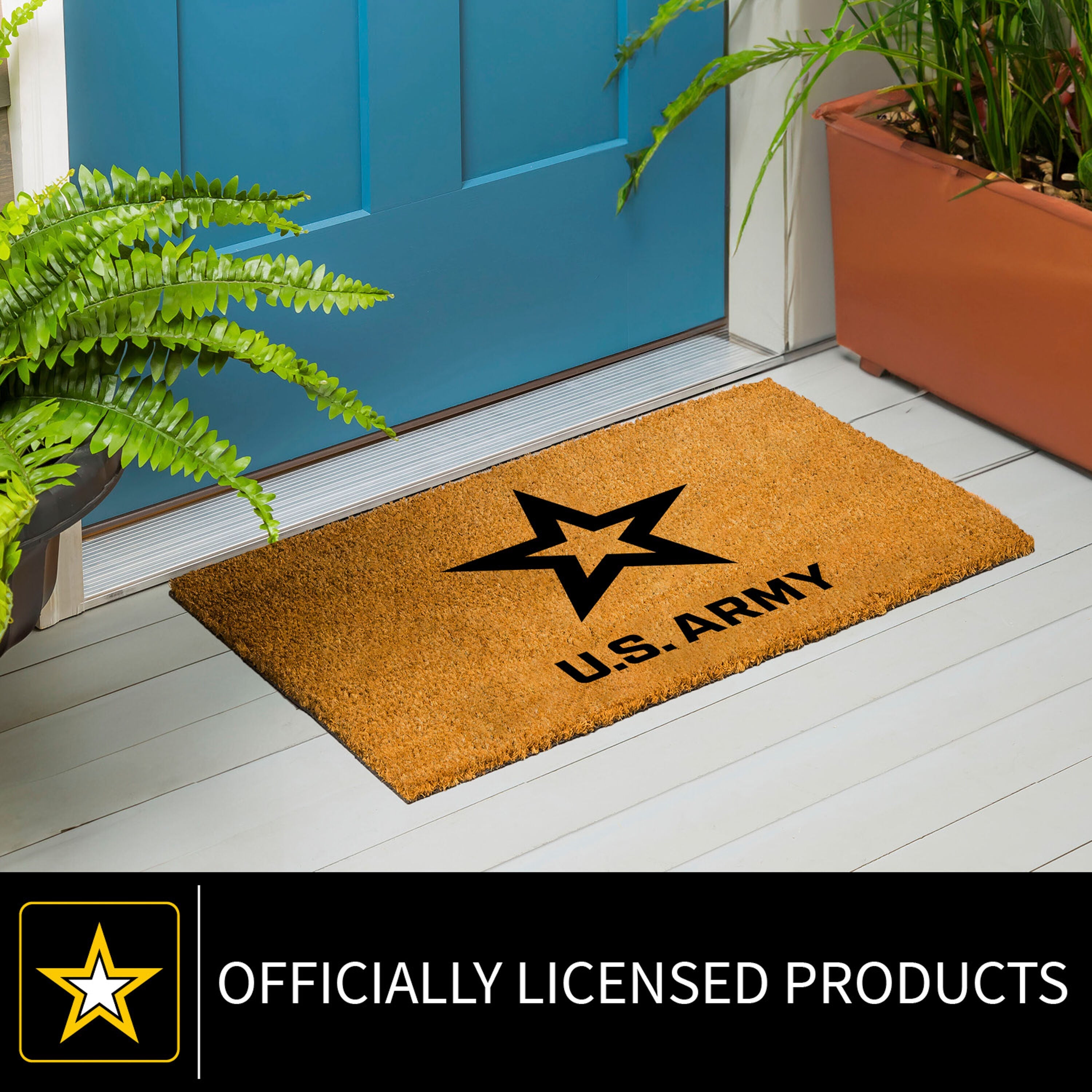 Coir Mat, 16"x28", US Army - Sports Gifts, Sports Memorabilia, Sports Collectibles, Fan Shop