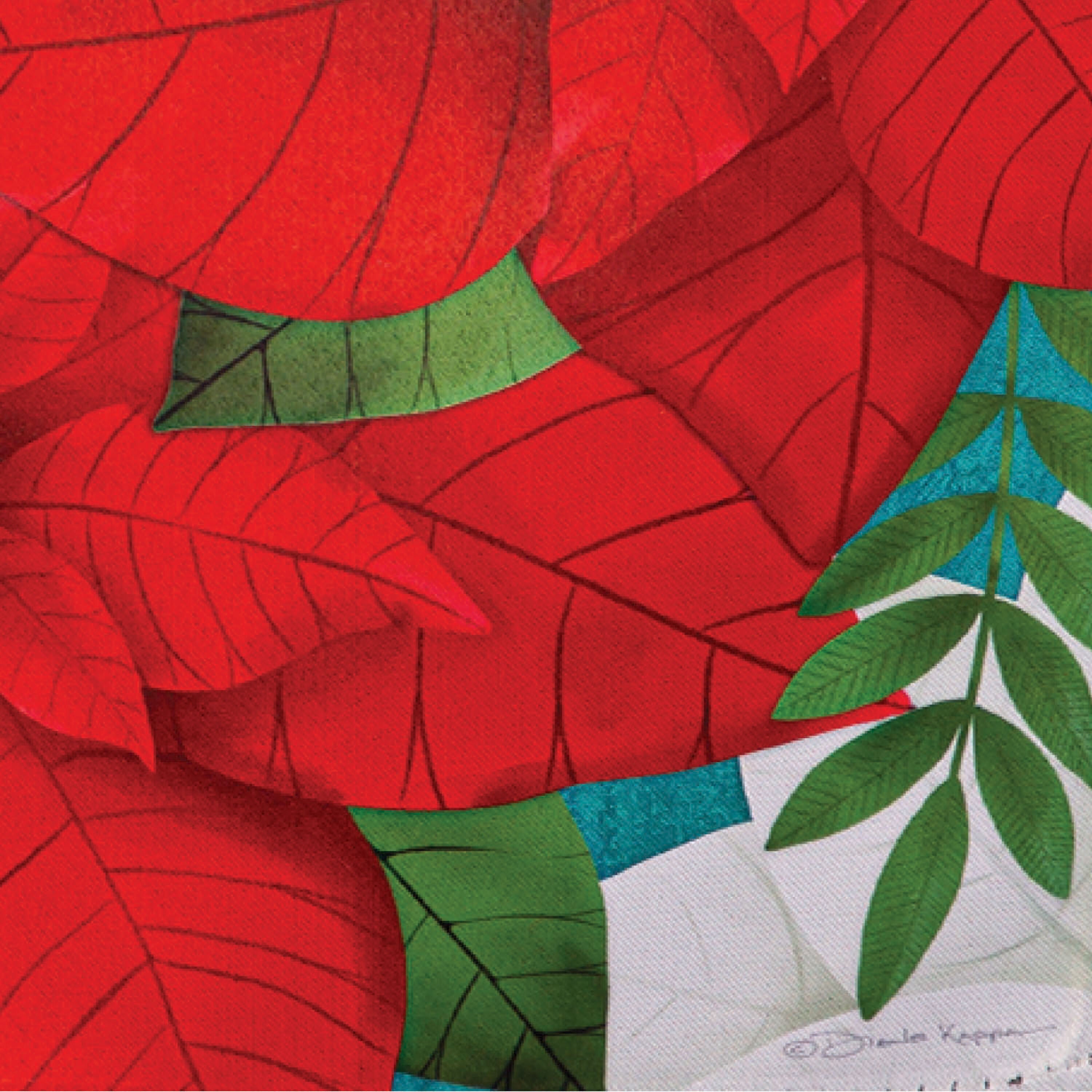 Poinsettia Suede Garden Flag - Sports Gifts, Sports Memorabilia, Sports Collectibles, Fan Shop