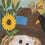 Scarecrow and Friend Applique Garden Flags