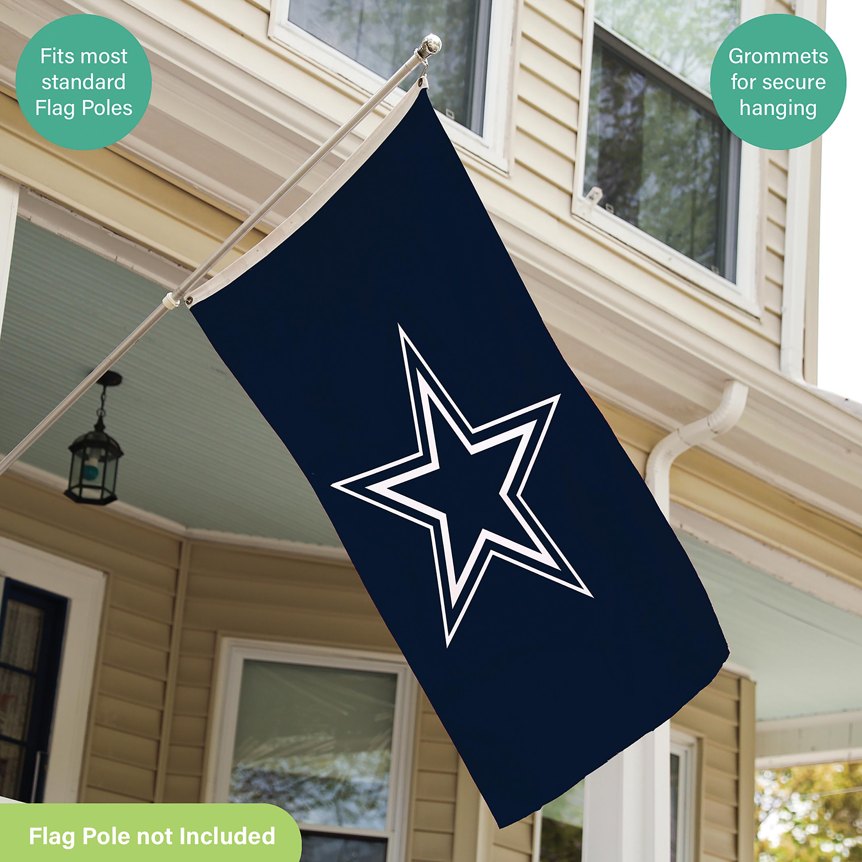 Dallas Cowboys Single Sided Estate Flag with 2 Grommets, 3'x5'