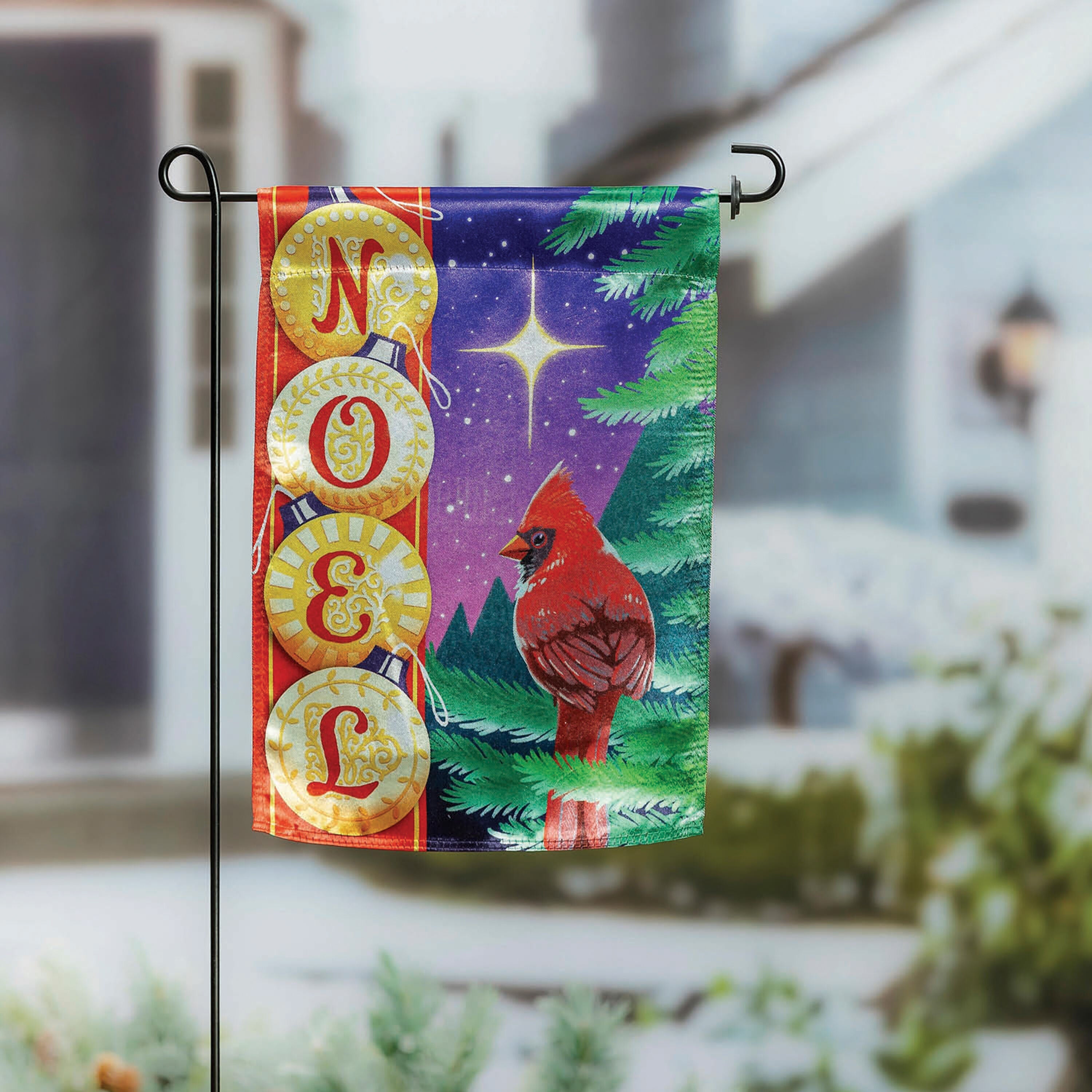 Noel Cardinal Lustre Garden Flag - Sports Gifts, Sports Memorabilia, Sports Collectibles, Fan Shop