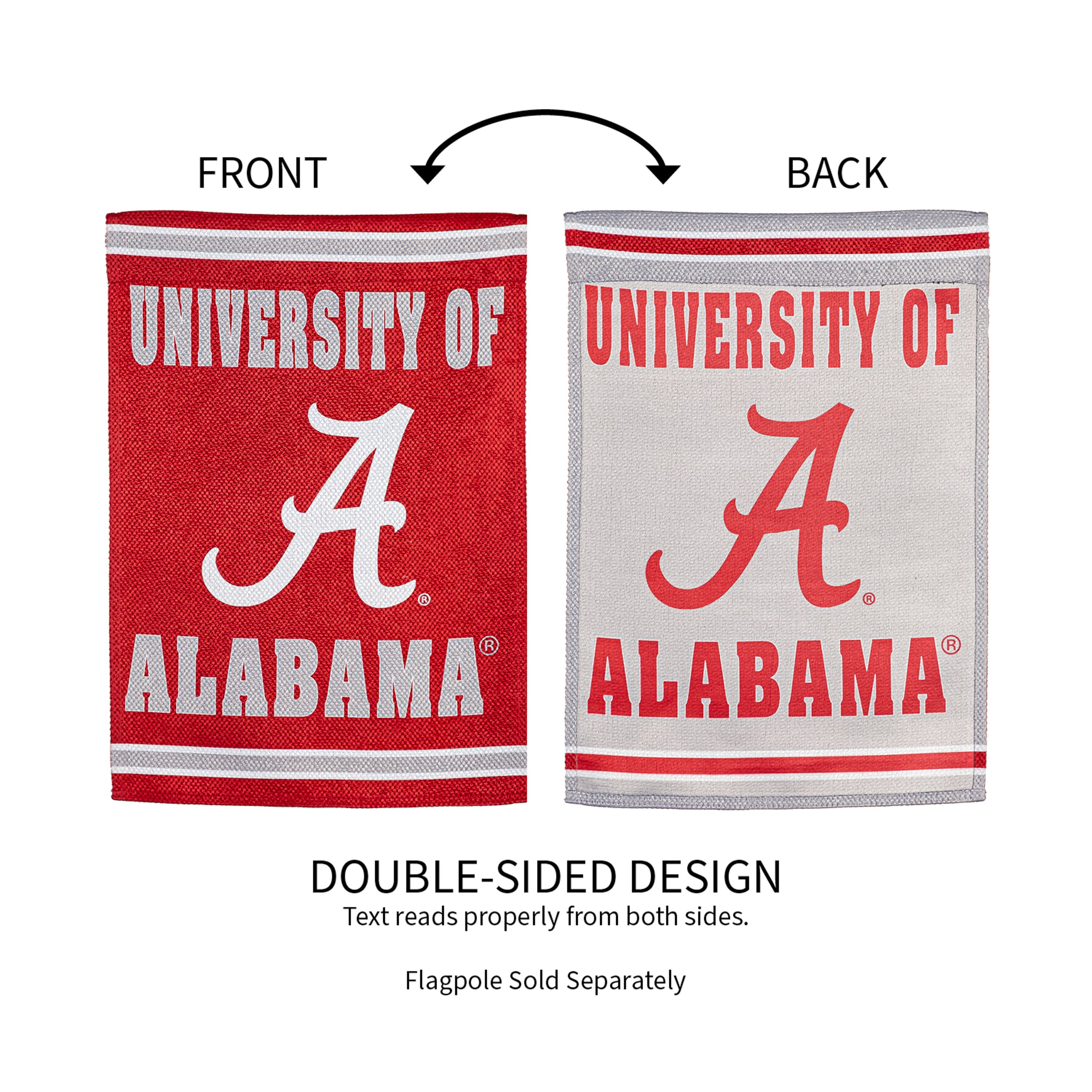 Embossed Suede Flag, GDN Size, University of Alabama - Sports Gifts, Sports Memorabilia, Sports Collectibles, Fan Shop