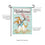 Welcome Pup Applique Garden Flag
