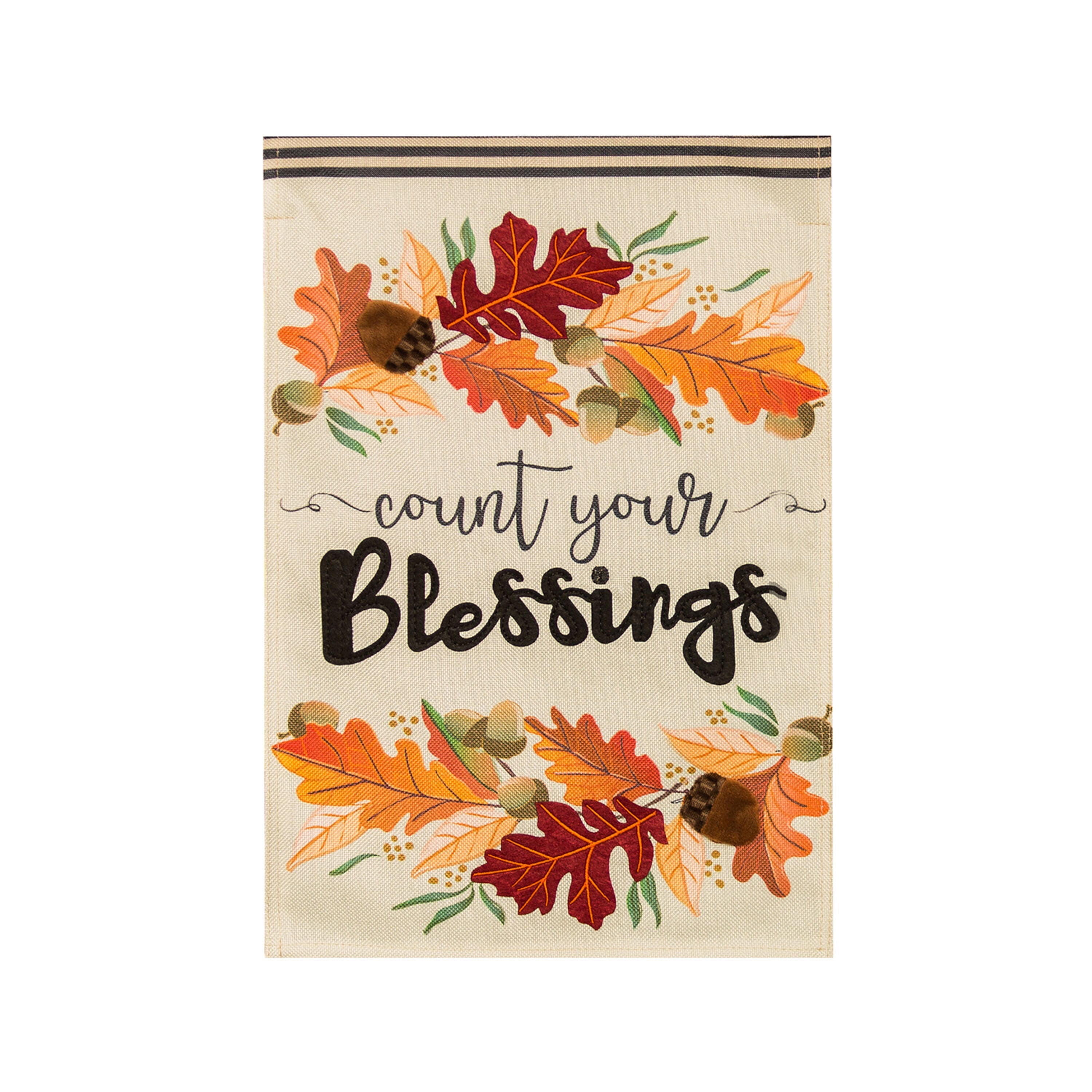 Count Your Blessings Garden Burlap Flag - Sports Gifts, Sports Memorabilia, Sports Collectibles, Fan Shop